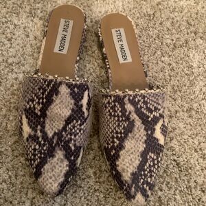 Steve Madden snake mules